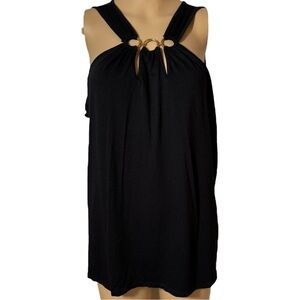 *NWT* Naïf Black Ladies Sleeveless Tank Top with Gold Embellishment Size XL